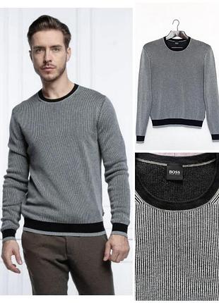 Чоловічий светр джемпер з вовною  hogo boss newino sweater, p. s/m