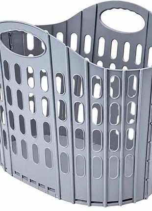 Кошик для білизни складаний пластиковий із ручками 40x29x20 см