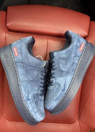 Nike air force 1 low x supreme blue