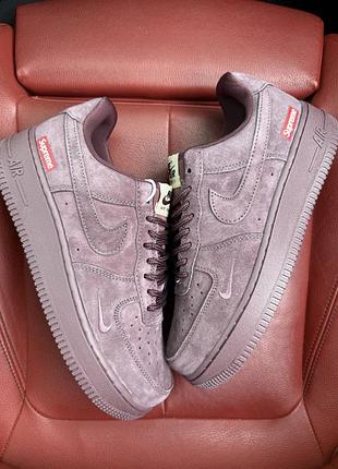 Nike air force 1 low x supreme burgundy