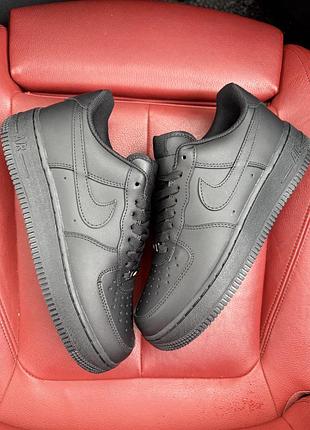 Nike air force 1 low black premium