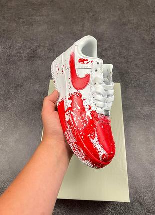 Nike air force blood custom white red 6