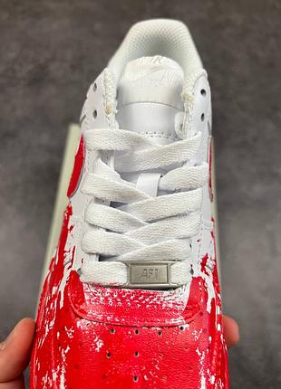 Nike air force blood custom white red 9