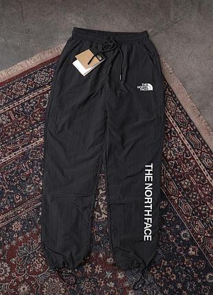 Мужские штаны the north face nylon черные зе норд фейс из нейлона на резинке m (b)