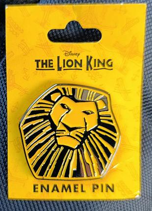 Официальный значок мюзикла король лев, the lion king lion head enamel pin