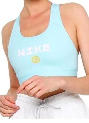 Жіночий спортивний топ nike блакитний