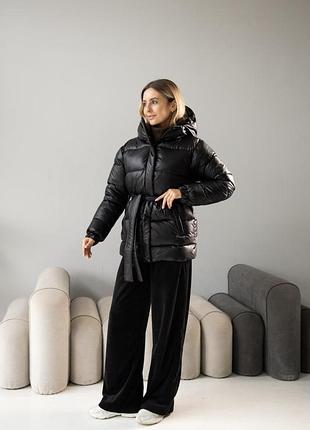 Куртка жіноча подовжена black