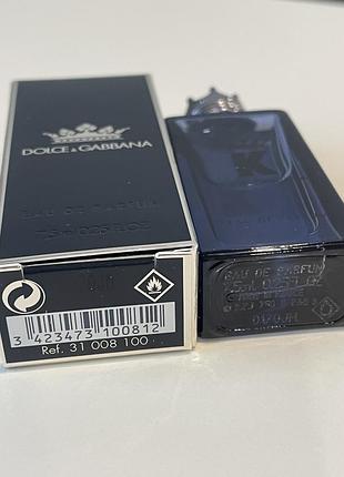 Оригінал. парфумована вода 🏌️‍♂️k by dolce & gabbana eau de parfum від dolce&gabbana мініатюра  для чоловіків 7,5 мл 2