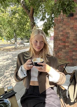 Укорочений піджак casual blazer