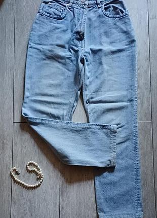 Вінтажні блакитні джинси corollo jeans розмір 29 (m) / прямі щільні джинси мом y2k в ідеалі