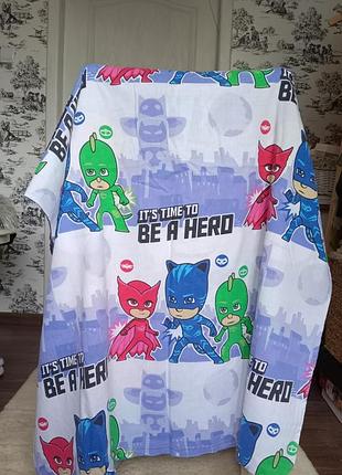 Детское постельное белье для мальчика pjmasks 2