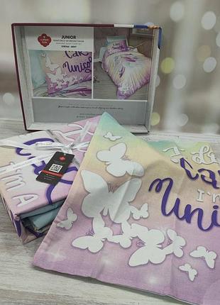 Постільна білизна дитяча полуторна cotton box ранфорс 160 на 220 см sirena