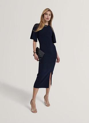 Сукня міді темно-синя ted baker, розмір 0.