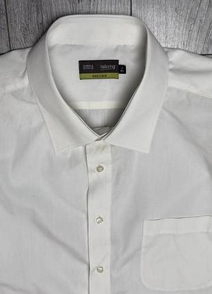 Чоловіча сорочка marks & spencer молочна xxl поліестер бавовна 4