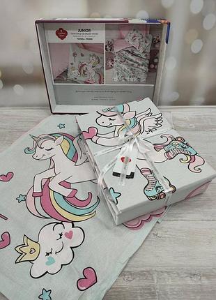 Постільна білизна дитяча полуторна cotton box ранфорс 160 на 220 см twinka