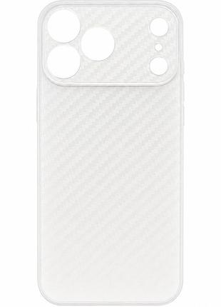 Ультратонка накладка carbon ultra slim для apple iphone 17 pro max / 18 pro max матовий чохол з карбоновим візерунком айфон 17 про