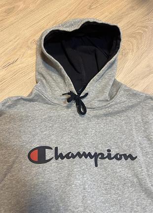Худі чоловіче champion сіре 2