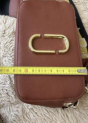 Сумка marc jacobs snapshot (terracotta/brown) 8