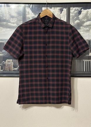 Чоловіча сорочка / рубашка / теніска з коротким рукавом river island розмір m