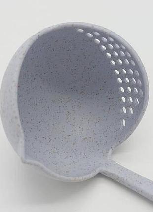 Половник для соуса с носиком на кухню черпак кухонный для супа l 24 cm d 8 cm