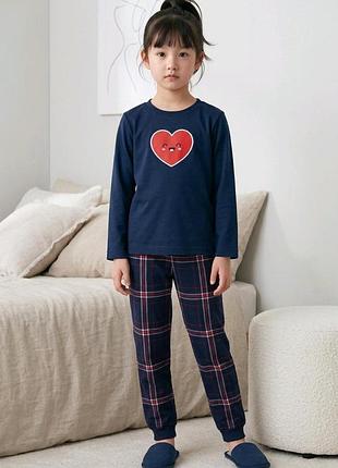 Утепленная пижама для девочки фланелевые штаны lupilu 110-116 см (4-6y)