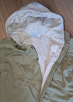 Куртка для хлопчика primark хакі з капюшоном