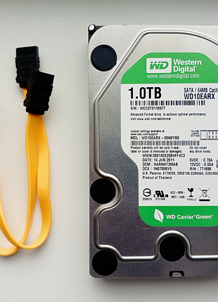 1tb western digital green 5400rpm 64mb wd10earx 3.5 sata iii