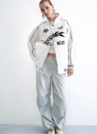 Куртка бомбер h&m oversize оверсайз