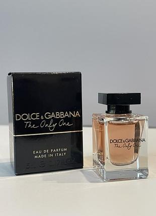 Оригінал. парфумована вода 🧚‍♀️the only one від dolce&gabbana мініатюра для жінок 5 мл