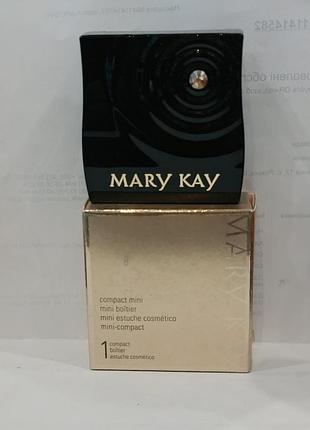 🌸✨ чорний магнітний футляр mary kay compact mini palette з дзеркалом і коробкою ✨🌸