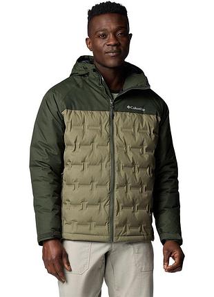 Пухова куртка columbia grand trek iii down hooded jacket (розмір xxlarge, колір stone green/greenscape)
