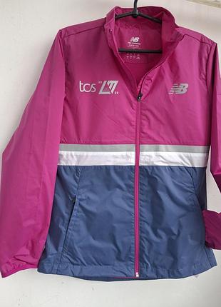 Вітровка жіноча new balance рожева з синім