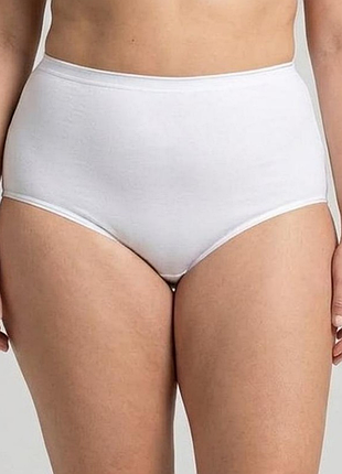 Женские белые трусики 90%хлопок jadea (италия) xl xxl