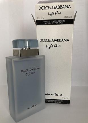 Dolce & gabbana light blue eau intense eau de parfum 100 ml.оригінальний тестер/технічна коробка.