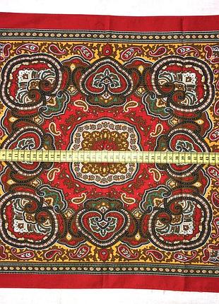 Бандана пластин бохо/пейсли/хипи (46х51) 2