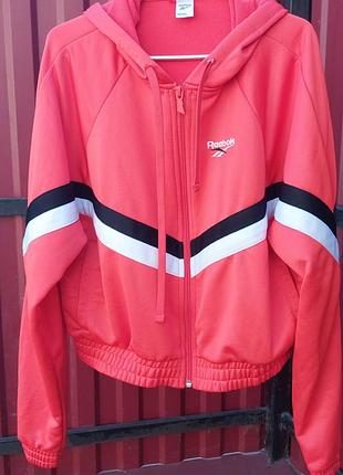 Укороченная спортивная кофта худи reebok classics (оригинал)размер xs)