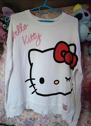 Свитшот hello kitty на флисе