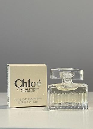 Оригінал. мініатюра 5 мл парфумована вода chloé l'eau de parfum lumineuse від chloé парфум для жінок,