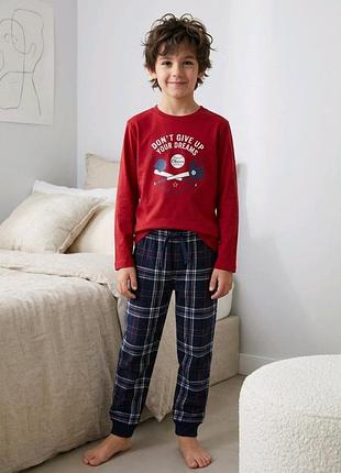 Детская пижама для мальчика фланелевые штаны lupilu 110-116 см (4-6y)