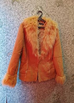 Дубленка на меху dorothy perkins 16uk 44 ur