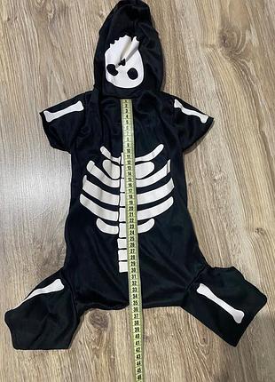 Костюм скелет для собаки helloween