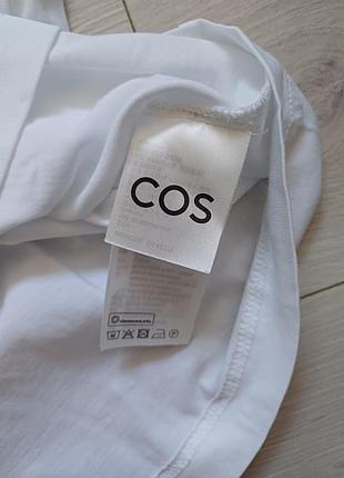 Базовая белая футболка cos 5