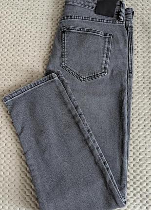Укороченные прямые джинсы massimo dutti, slim fit, р. 38 - 40.