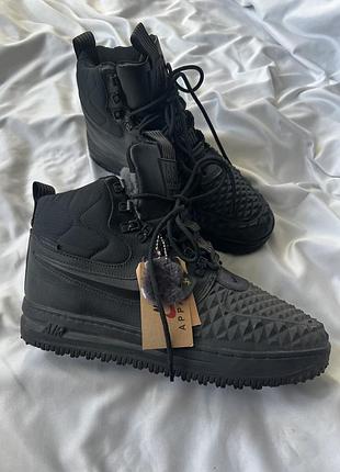 Кросівки нові зимові на хутрі nike lunar force 17 duckboot black winter 44 розмір