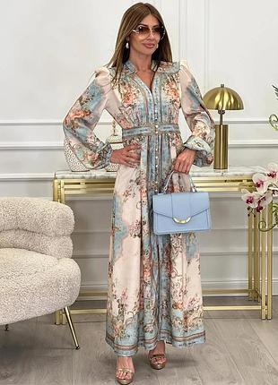 Восхитительное платье  мидакси miss rosier в стиле zimmerman