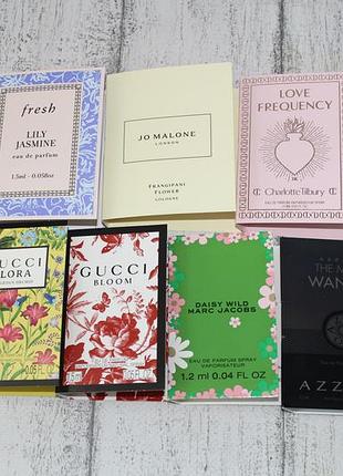 Набір пробника парфумерії jo malone, charlotte, gucci