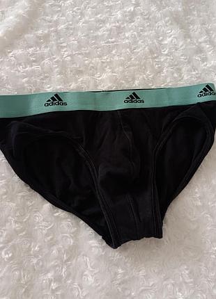 Базовые черные трусы мужские коттоновые adidas m l 10 12 38 40 46 48