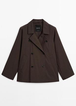 Укророченный тренч massimo dutti оригинал