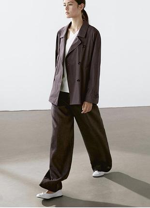 Укророченный тренч massimo dutti оригинал 2