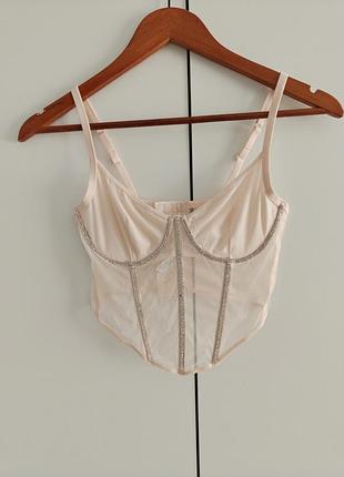 Tezenis корсет бюстгальтер со стразами 75b